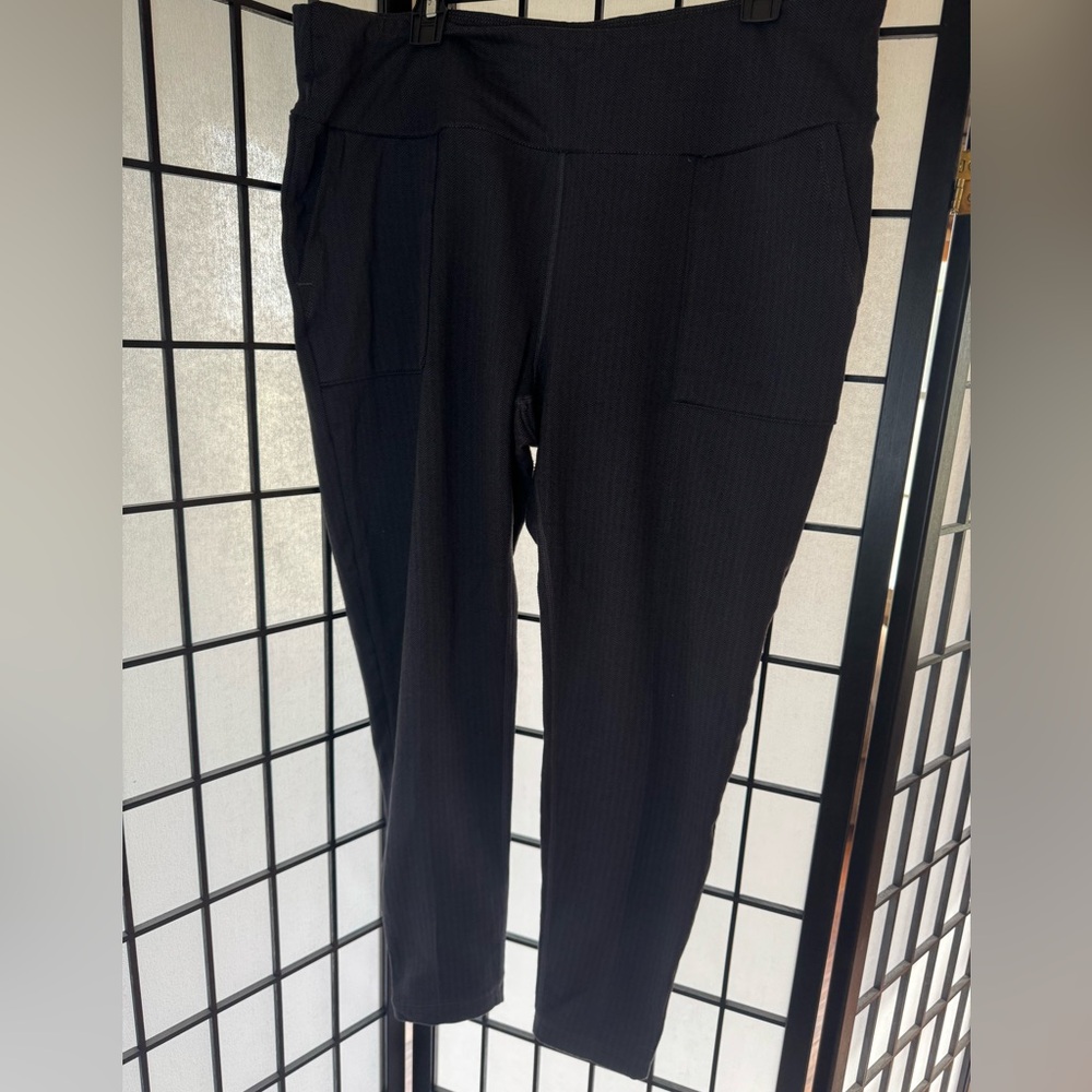 Mondetta Bundle Of 3 Pairs Pull-On Pants Size XXL, Black&Gray, Dark Blue, Brown